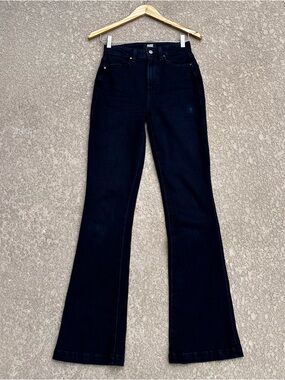 Paige Jeans High Rise Flare Women’s Size 26 Iconic Dark Wash Boot Cut Denim